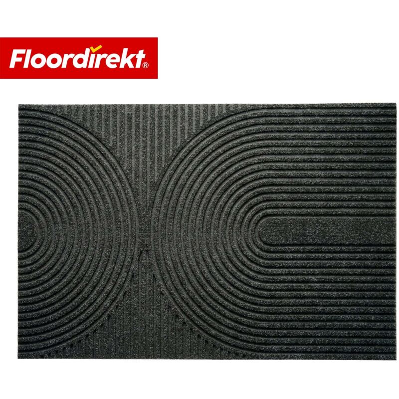 Floordirekt Schmutzfangmatte Circa Anthrazit Wellen 40 X 60 Cm