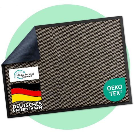 Schmutzfangmatte SKY Novo Mit einzigartiger TPE-Rückseite Ocker-schwarz 60 x 90 cm