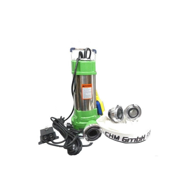 GmbH® Pompe pour eaux usées 550 Watt Pompe pour matières fécales 11000 L/h avec tuyau c - CHM