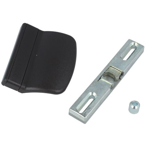Schnäpper mit Gegenstück Balkontürgriff Terrassentürgriff Universalschnäpper Braun - RAL8019