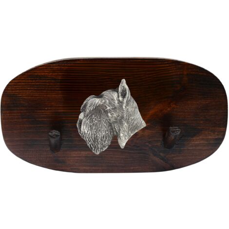 Schnauzer, Schnauzer I - Accessoire-Aufhänger, Medaillen-Aufhänger mit Hund, Schlüsselhaken von Art-Dog