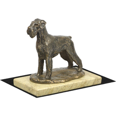 Schnauzer, Schnauzer I - estatuilla de perro, figura de silueta de perro, trofeo para una exposición de perros de la marca Art-Dog