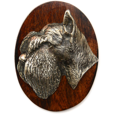 Schnauzer, Schnauzer I - Showbrosche, Startnummernclip, Hundeabzeichen von Art-Dog