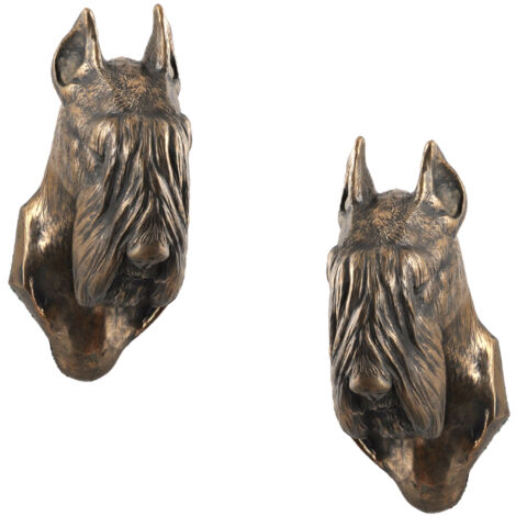 Schnauzer, Schnauzer I - una estatuilla de perro, un busto colgante, una decoración única para un amante de los perros de Art-Dog