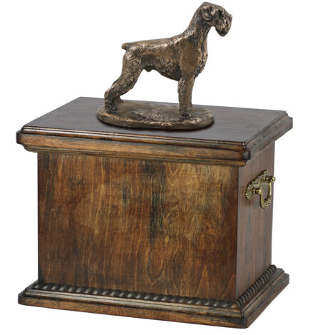 Schnauzer, Schnauzer I - Urne pour cendres de chien, urne avec statuette, urne élégante dans le style classique de la marque Art-Dog