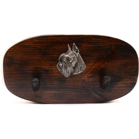Schnauzer, Schnauzer II - gancio per accessori, gancio per medaglie con un cane, ganci per chiavi di Art-Dog