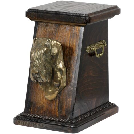 Schnauzer, Schnauzer II - Urna para cenizas de perro, elegante urna con estatuilla, urna conmemorativa con busto de perro de Art-Dog