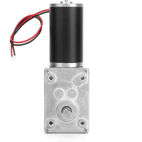 Schneckengetriebemotor Geräuscharm Hohe Torsionsgeschwindigkeit Reduzieren Sie den elektrischen Getriebemotor Reversibler Schneckengetriebemotor 8mm Welle 12V(12 V, 20 U/min)