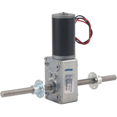 Schneckengetriebemotor mit Rechts-/Linkswelle, Übersetzung 31:1, Untersetzung 1280, M8-Flansch und Gewinde im Lieferumfang enthalten