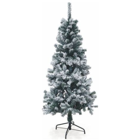 SCHNEEBEDECKTER WEIHNACHTSBAUM SESTRIERE H. 180 CM DICK UND VOLUMEN AUS PVC