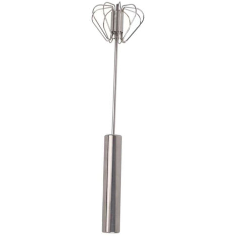 Schneebesen aus Edelstahl, Handmixer zum Schlagen von Milch, Milchschaum und Sahne
