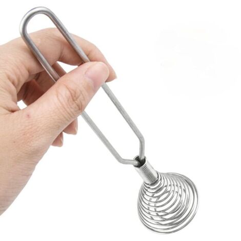 Schneebesen aus Edelstahl, Sahnebesen, Eierquirl, elektrischer Saucenmixer, Küchenzubehör zum Mischen, Rühren, Schlagen und Kochen, 1 Stück