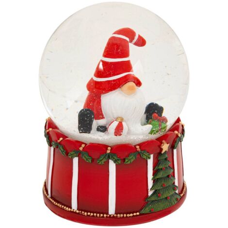 SCHNEEKUGEL GNOMES 100MM 2ASS -
