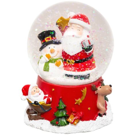 Schneekugel mit Nikolaus, Ø 8 cm