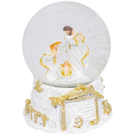 Schneekugel Weihnachtskrippe D.10cm - Feeric lights & christmas