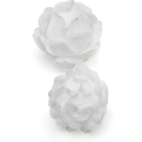 Schneeweiße Schaumstoff-Weihnachtskugel – Hängende Dekoration für den Weihnachtsbaum