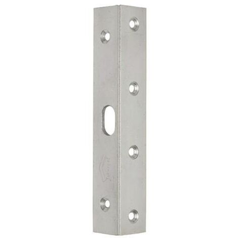SCHNEGEL Winkelschließblech Stahl verzinkt mit ovalem RiegellochBreite 25 mm Länge 150 mm Tiefe 25 mm