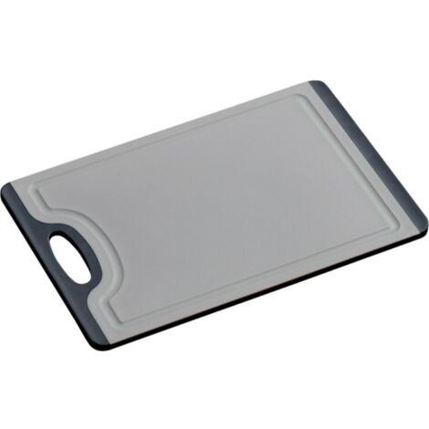 Schneidebrett Kunststoff grau Rutsch-Stopp, 29,5 x 19,5 cm
