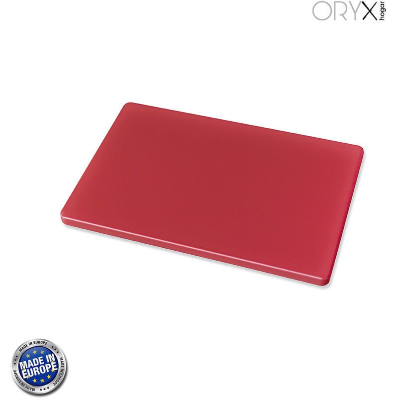 Oryx Rot Tabla Cortar Polietileno 30X20x1,5 Cm. Color Rojo