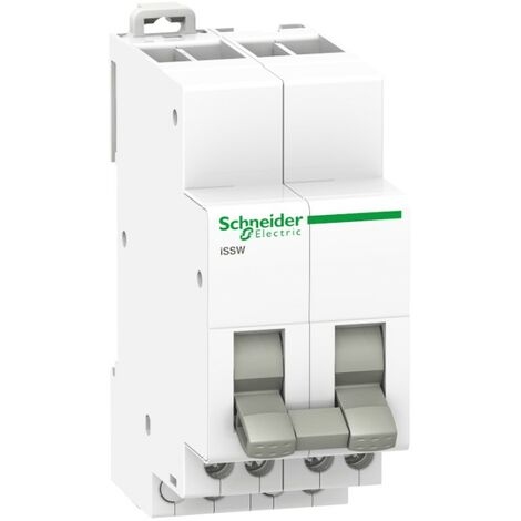 Schneider 1-0-2 20A Schalter 2 Module ISSW 2 Stromkreise A9E18074