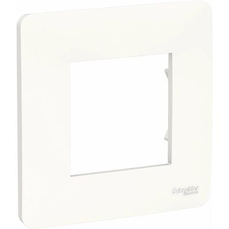 SCHNEIDER - 1 POSTE BLANC UNICA STUDIO PLAQUE DE FINITION NU200218 - NU200218