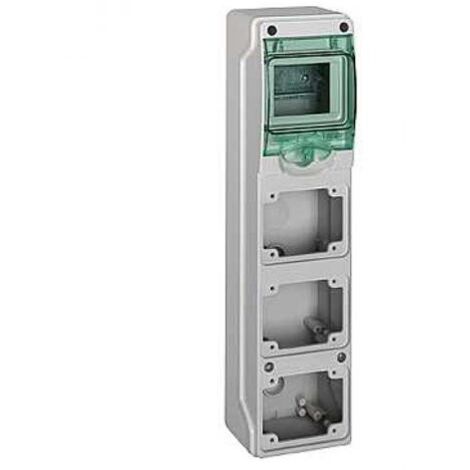 SCHNEIDER 13177 Minicofret KAEDRA para tomas industriales 98x392mm con 4 módulos