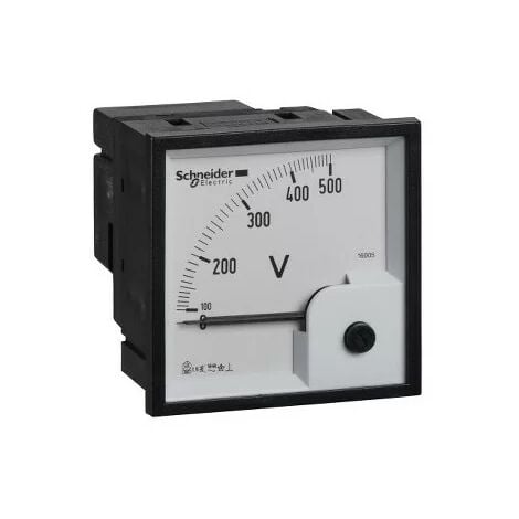 Schneider 16005 Voltímetro analógico VTL 500V 72X72
