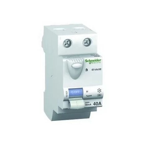 SCHNEIDER ELECTRIC Schneider 16160 - DuoLine XE Differential Switch ID'clic 2P 40A 30mA Plug-in AC Type