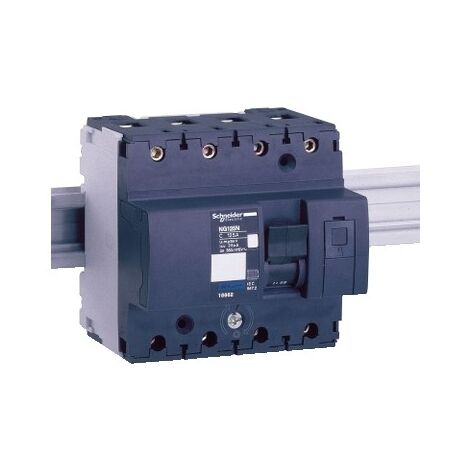Schneider 18865 Acti9 NG125L - Disyuntor modular - 4P - 80A - Corte D - 400Vca - 50kA