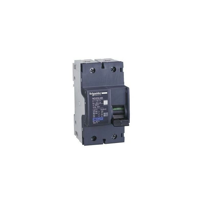 

Schneider 18875 interruptor del motor 63A 2P 2D NG125LMA