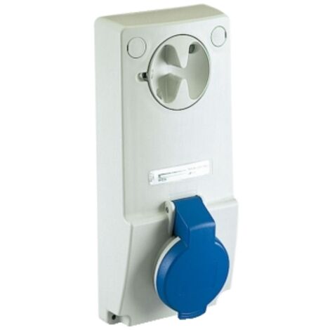 Schneider 2X16A+E 230V IP44 toma vertical con enclavamiento 82031