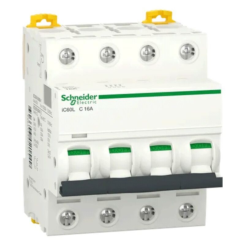 Schneider - 4P 16A 15KA c Circuit Breaker 4 Modules A9F94416