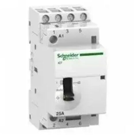 Schneider A9C21864 Acti9 iCT Tetra 4NO contactor manual - Off-peak - 63A
