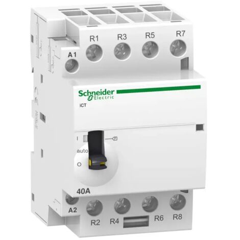 Schneider A9C21864 Handbetätigter Schütz Acti9 iCT Tetra 4NO - Niederfrequente Stunden - 63A
