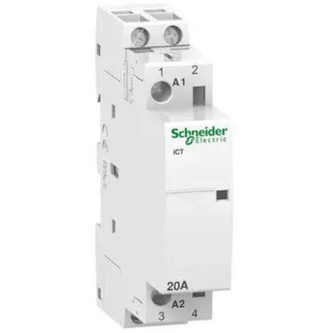 SCHNEIDER A9C22722 - Contattore iCT 2NA 20A comando 230-240Vca