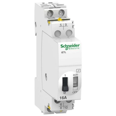 Schneider A9C32316 Extension pour télérupteur iETL - 16 A - 1 NO/NF + 1 NO - 130 VCA 48 VCC 50/60 Hz