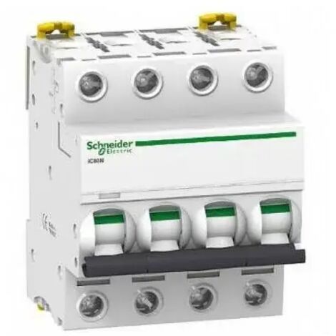 Schneider A9F75406 Interruptor automático 6 A - Acti9 - iC60N - 4P - Curva D