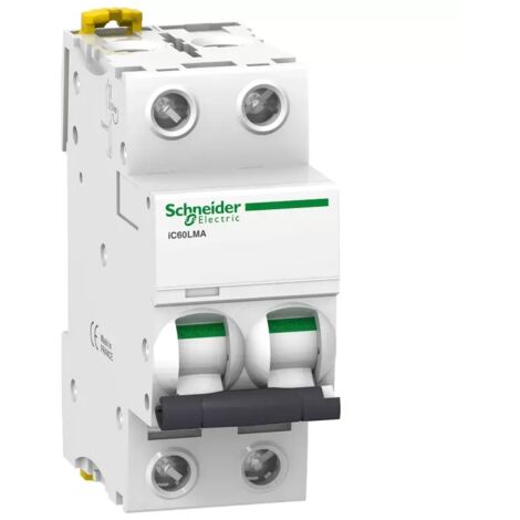 Schneider A9F90273 Leistungsschalter mit Sofortauslösung 2,5 A - 2P - iC60L - Kurve MA