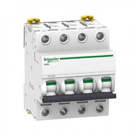 Schneider A9F93420 Interruptor automático 20 A - Acti9 - iC60L - 4P - Curva B