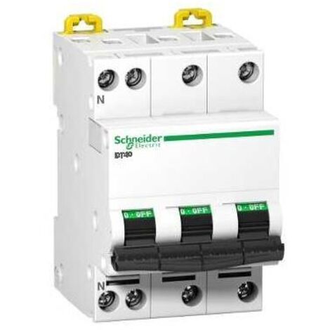 Schneider A9N21067 Disjoncteur 3P+N 25A courbe C Prodis DT40