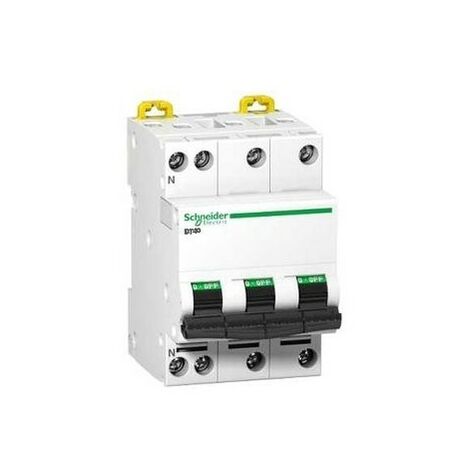 Schneider A9N21074 - Prodis DT40 disjoncteur 3P+N 10 A courbe D 6kA