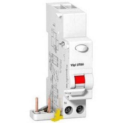 Schneider A9N21451 – Prodis Vigi DT40 Differentialblock 1P+N 25A 300mA unverzögert Typ AC 230VCA