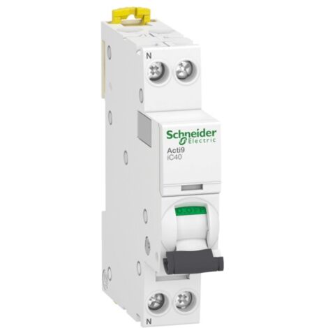 SCHNEIDER A9P52606 - Interruttore magnetotermico iC40a 1P+N C 6A 4500A