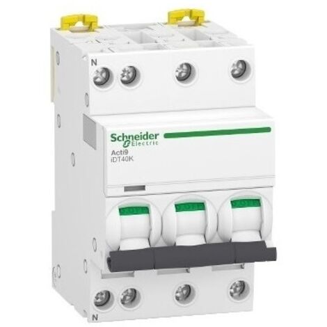Schneider A9P71725 Disyuntor 3P+N 25A curva C Acti9 IDT40K