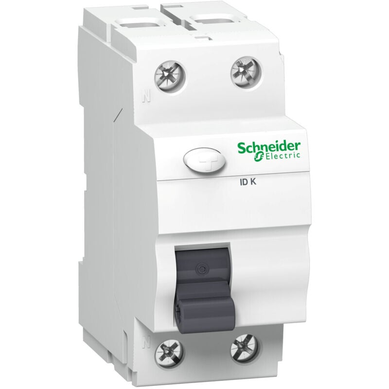 Disjoncteur électrique 2P 40A 0,03A type ac id k A9Z05240 Schneider 3606480473890 Schneider electric