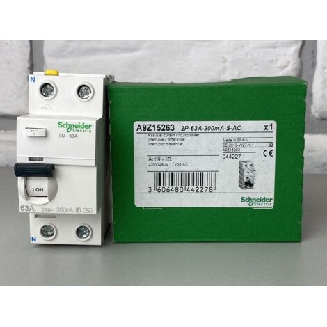 SCHNEIDER A9Z35291   iID  2P 100A 300mA-S-Si  Type A-Si, INTER DIFFERENTIEL