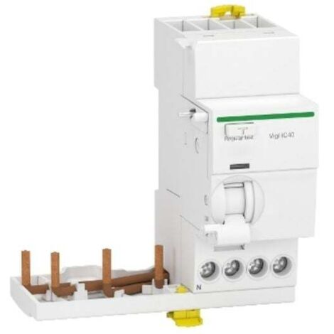 Schneider Acti9 3P+N 25A 30mA AC 2M bloqueo diferencial IC40 A9Y82725