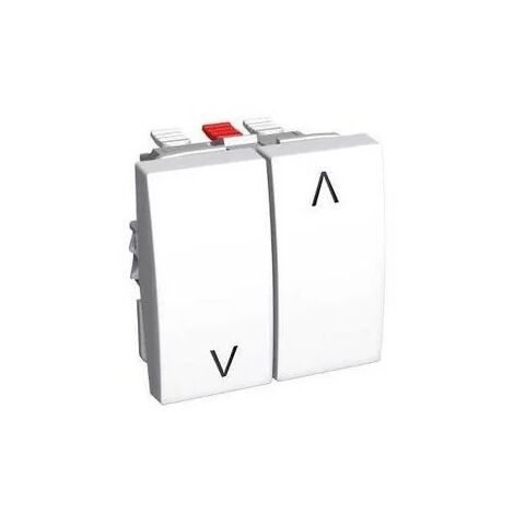 Schneider ALB44087 Interrupteur volets-roulants 16A Blanc polaire