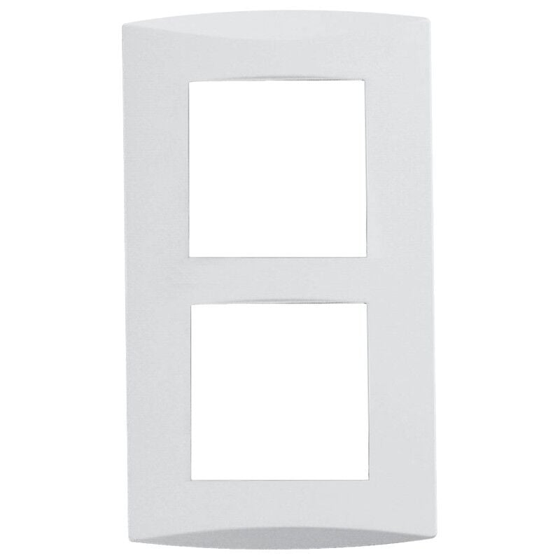 Schneider - ALB81257 Design plate 2 positions Vertical center distance 57 mm White Alvaïs