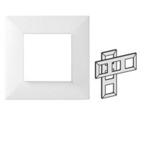Schneider ALB86371 - Plaque Alu 3 postes horizontale/Verticale Alvaïs blanc